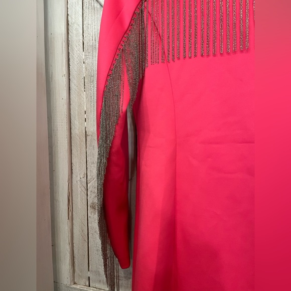 Cowboy Cowgirl Barbie Pink Metal Fringe Bling Button Jacket Dress Size Large - Picture 14 of 16